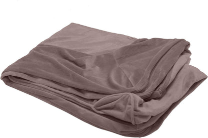 Memory Foam Dog Bed for Large Dogs W/ Removable Washable Cover, for Dogs up to 95 Lbs - Berber & Suede Blanket Top Mattress - Espresso, Jumbo/Xl