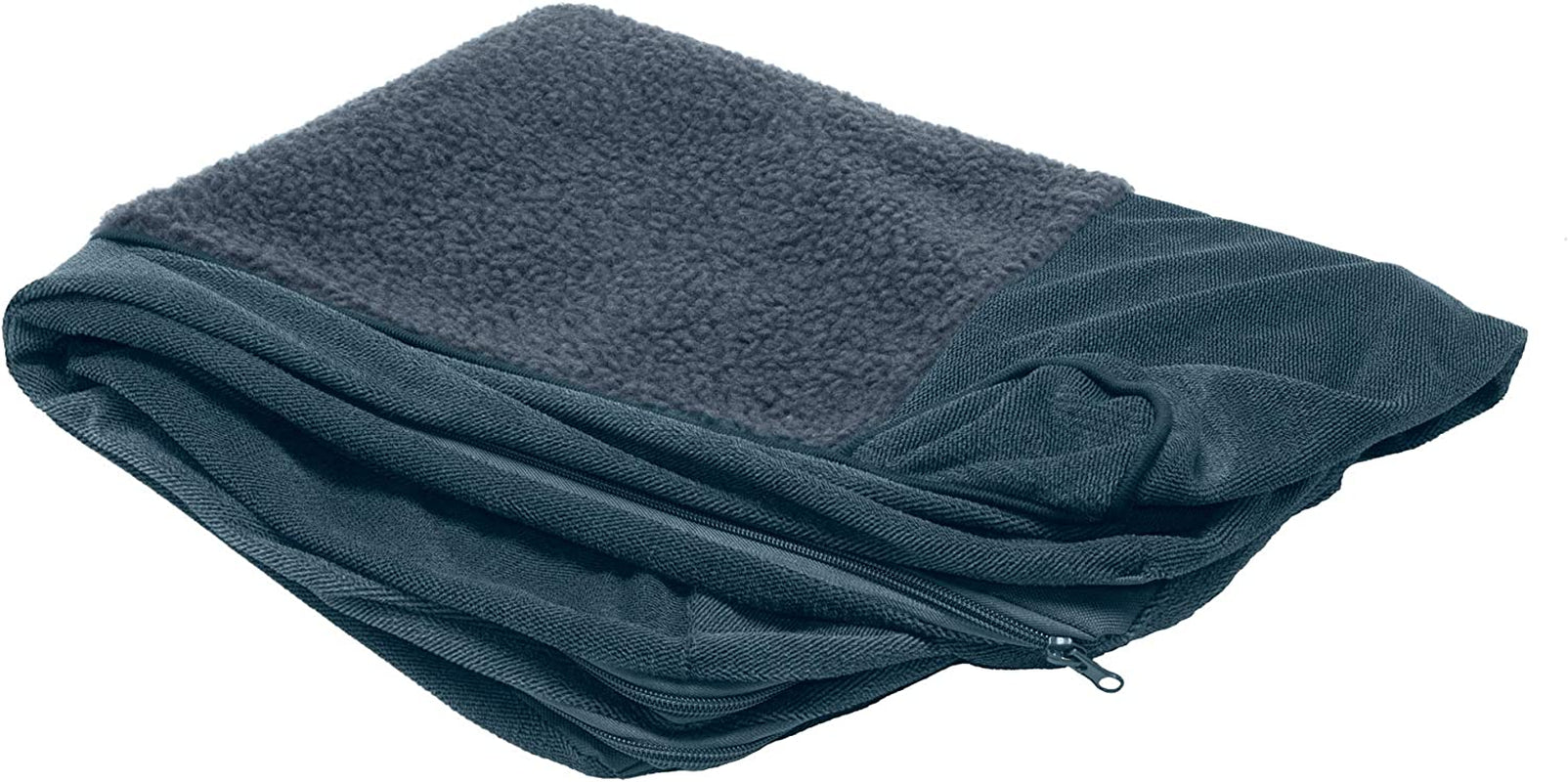 Memory Foam Dog Bed for Large Dogs W/ Removable Washable Cover, for Dogs up to 95 Lbs - Berber & Suede Blanket Top Mattress - Espresso, Jumbo/Xl