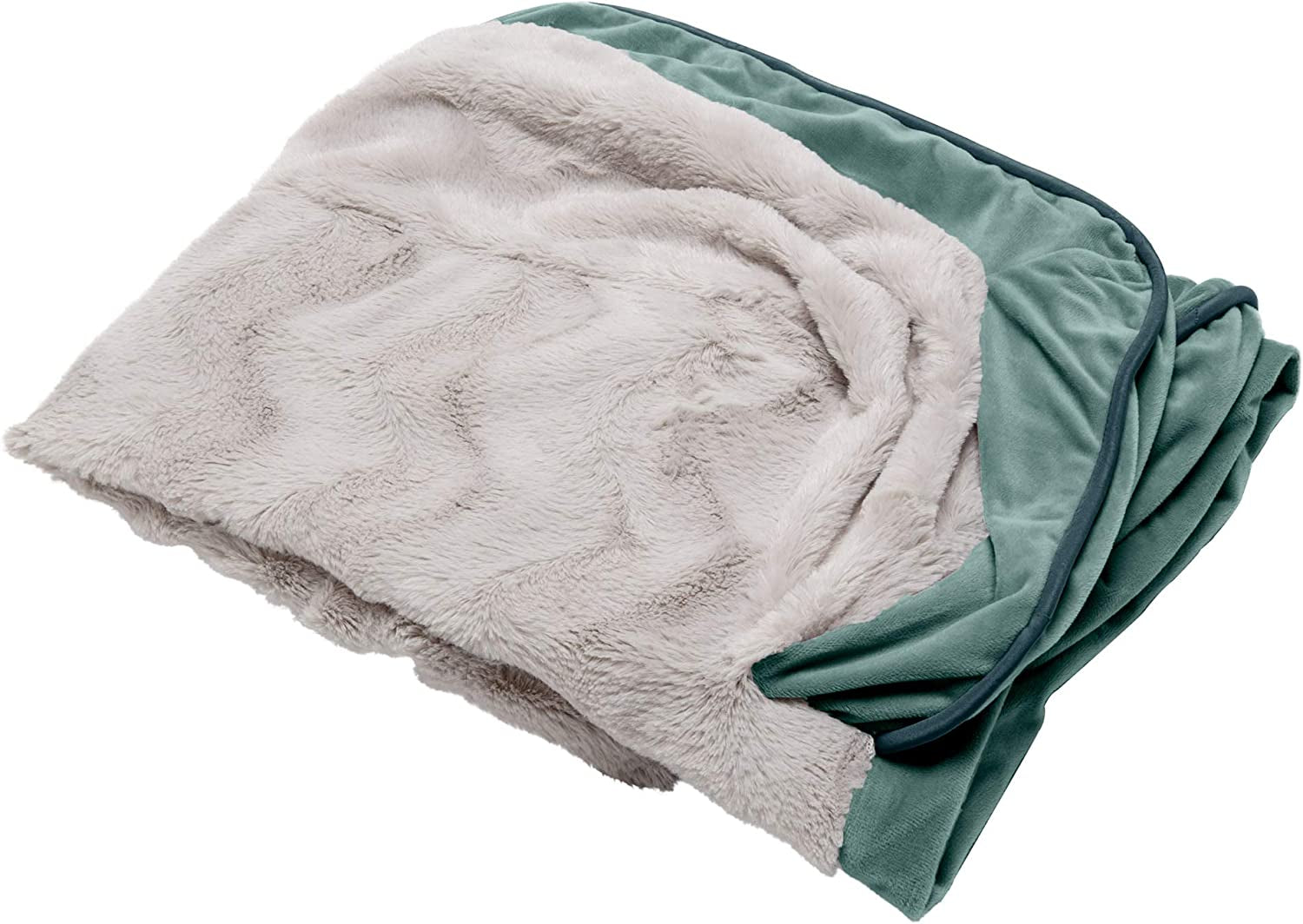 Memory Foam Dog Bed for Large Dogs W/ Removable Washable Cover, for Dogs up to 95 Lbs - Berber & Suede Blanket Top Mattress - Espresso, Jumbo/Xl