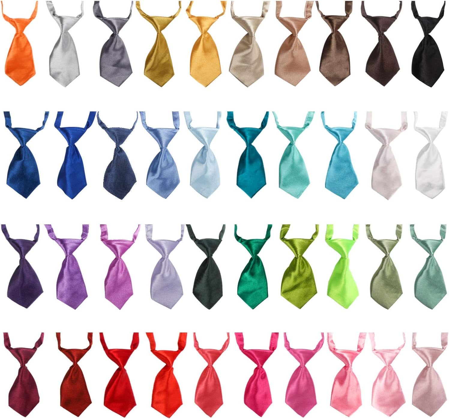 Small Neckties for Dogs, Dog Neck Bow Ties with Adjustable Collar, Pet Bowties for Small Dogs Cats Puppies Bowties Bulk Grooming Bows for Christmas Thanksgiving Wedding Festival Graduation